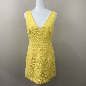 Lilly Pulitzer Yellow Pineapple Sleeveless Dress size 8